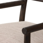 Four Hands Akiro Dining Armchair arm corner view