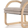 Aldana Chair Gibson Taupe Performance Fabric Seating Four Hands