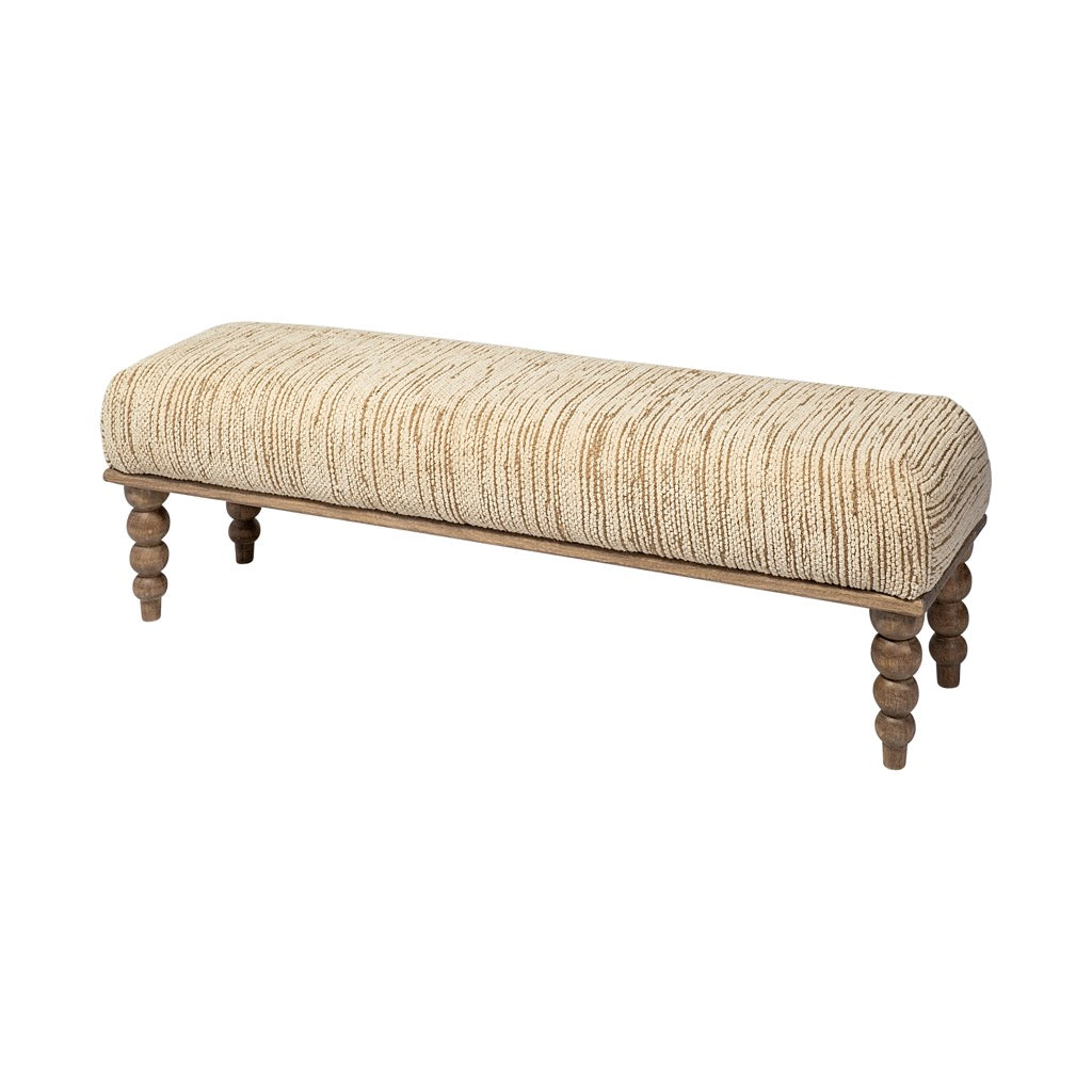 Mercana Alder Accent Bench angled view 