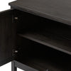 Four Hands Alessio Media Console interior shelves 