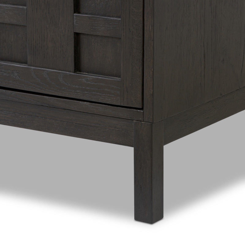 Alessio Media Console 248833-002 leg view 