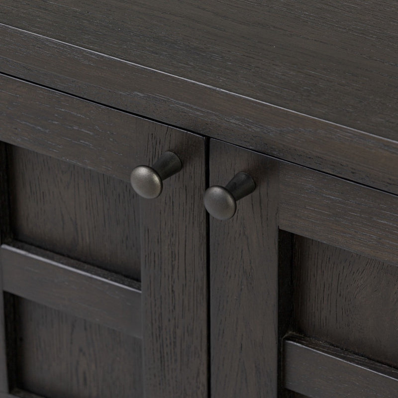 Four Hands Alessio Media Console door handle view 