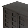 Four Hands Alessio Media Console front panels and hardware 