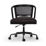 Alexa Desk Chair Sonoma Black Front Facing View Four Hands