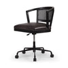 Alexa Desk Chair Sonoma Black Angled View 101047-008