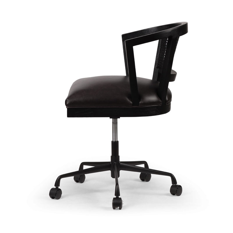 Alexa Desk Chair Sonoma Black Side View 101047-008