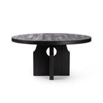 Allandale Round Dining Table Black Elm Front facing View 235824-002