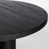 Allandale Round Dining Table Black Elm Rounded Edge Tabletop Detail 235824-002
