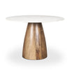 Mercana Allyson Round Dining Table side view 