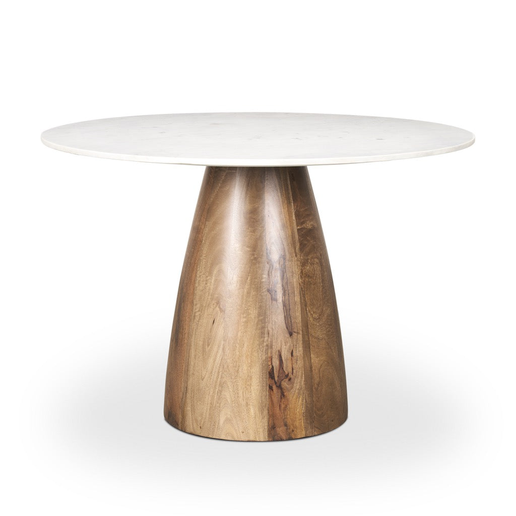 Mercana Allyson Round Dining Table side view 