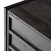 Alora Nightstand Dark Espresso Reclaimed French Oak Top Corner Detail 242180-001
