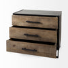 Mercana Alvin Accent Cabinet angled open drawer view 