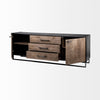 Mercana Alvin Sideboard angled open drawer view 