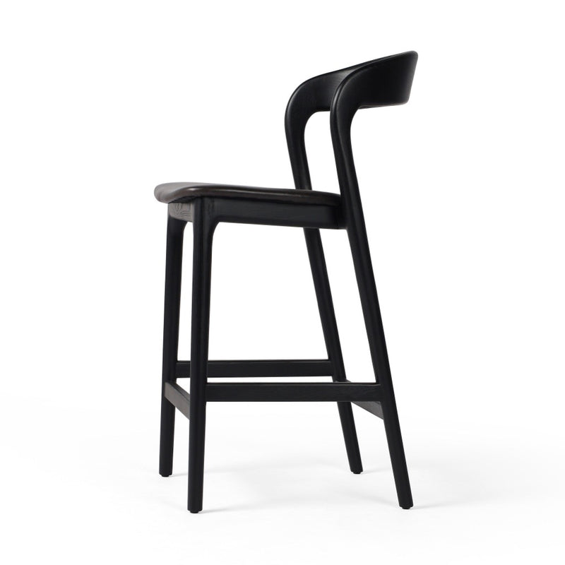 Four Hands Amare Stool Sonoma Black Angled View