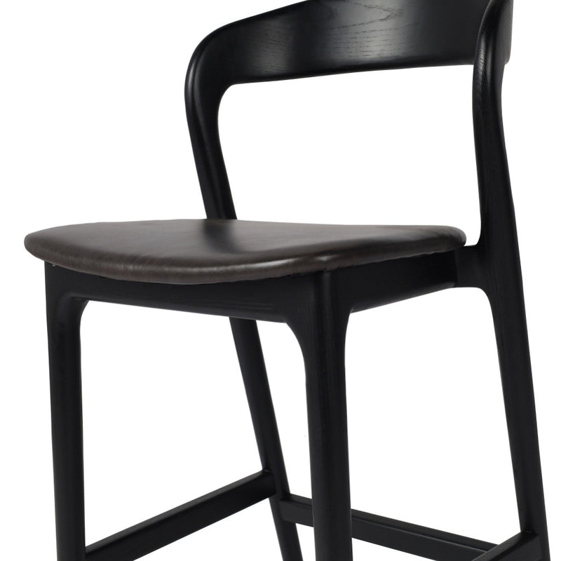 Amare Stool Sonoma Black Angled View Seating 236401-007
