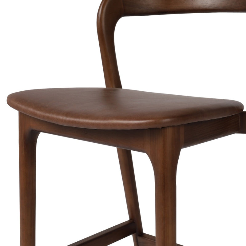 Amare Counter Stool Sonoma Coco Top Grain Leather Seating 236401-004