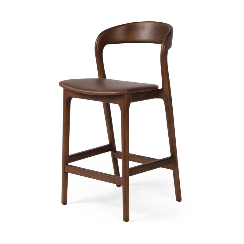 Amare Counter Stool Sonoma Coco Angled View Four Hands