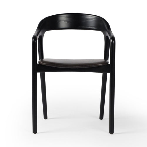 Amare Dining Armchair Sonoma Black Front View 236452-002