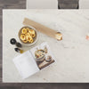 Amika Kitchen Island 69936-AB overhead view of marble top 