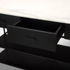 Amika Kitchen Island 69936-AB open drawer view 