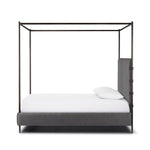 Four Hands Anderson Canopy Queen Bed Knoll Charcoal Side View