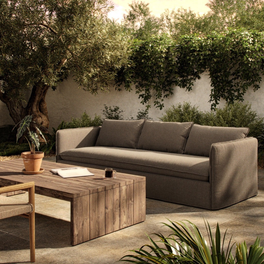 Four Hands Andre Outdoor Sofa - Alessi Fawn – Artesanos Design Collection