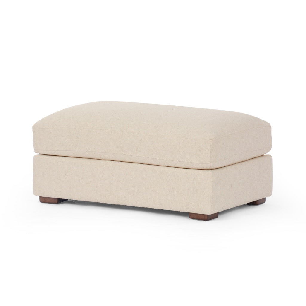 Andrus Ottoman Antwerp Natural Angled View Four Hands