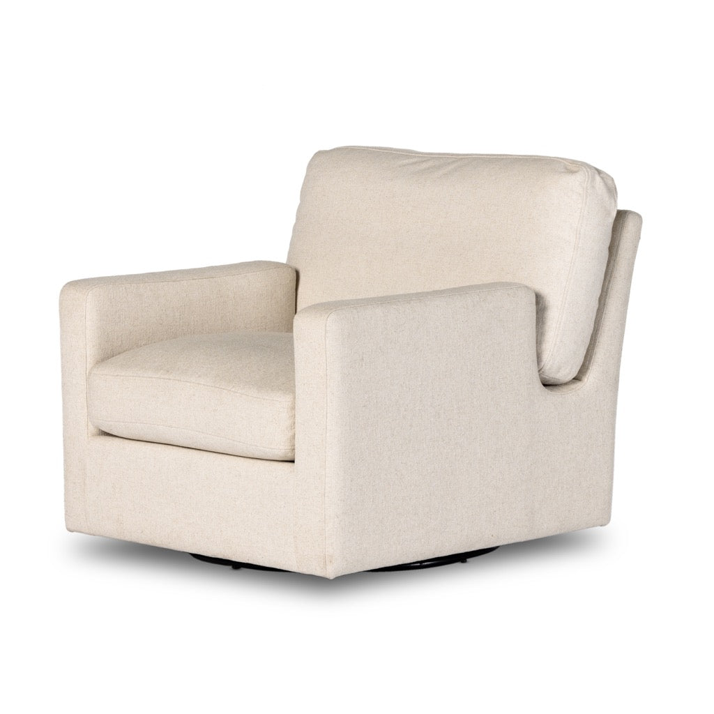 Andrus Swivel Chair Antwerp Natural Angled View 231722-001
