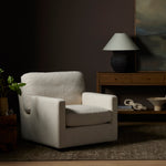 Andrus Swivel Chair Antwerp Natural Staged View Four Hands