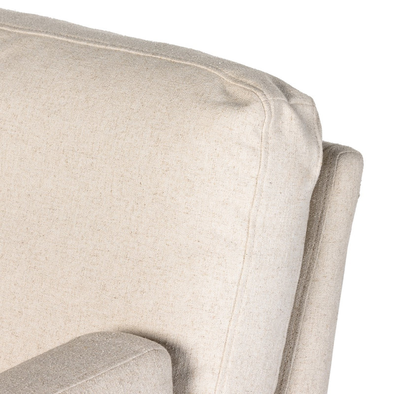 Four Hands Andrus Swivel Chair Antwerp Natural Performance Fabric Detail