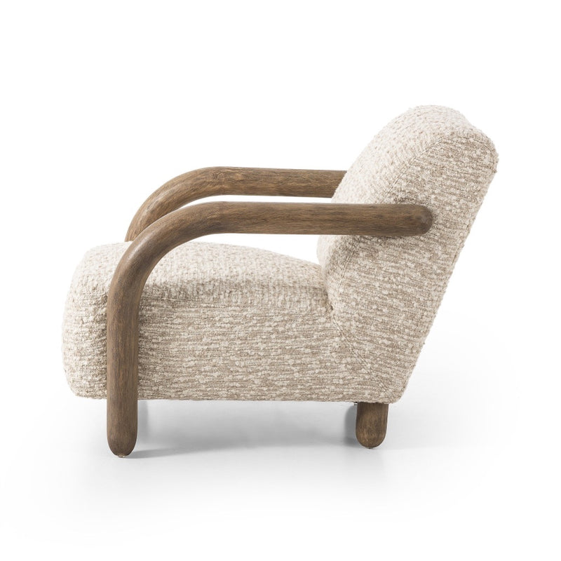 Four Hands Aniston Chair Solema Cream side view