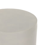 Antonella End Table Textured Matte White Aluminum Rounded Edge 225119-003