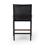 Antonia Cane Armless Counter Stool Savile Charcoal Back View Four Hands