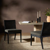 Antonia Cane Armless Dining Chair Savile Charcoal Staged View 100054-010