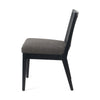 Side View Antonia Cane Armless Dining Chair Savile Charcoal 100054-010