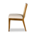 Antonia Cane Armless Dining Chair Toasted Parawood Side View 100054-006