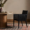 Antonia Cane Dining Armchair Sonoma Black Staged View Four Hands