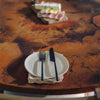 Anvil Copper Dining Table - Natural w/ Spots Copper Patina Detail - Alternate View
