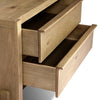 Four Hands Aramis Nightstand Sandy Oak Resawn Side Open Drawers