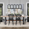Araxi Rectangular Dining Table 68230-AB staged view 