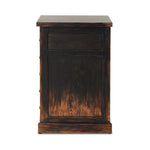 Architects Cabinet Distressed Black Side View Four Hands Van Thiel