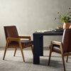Aresa Dining Chair Sierra Chestnut Staged View Four Hands