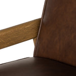 Aresa Dining Chair Sierra Chestnut Faux Leather Seating 229551-005
