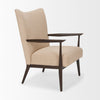 Mercana Argent Accent Chair angled side view 