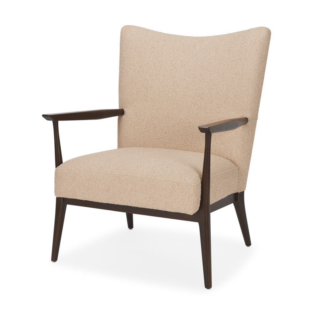 Mercana Argent Accent Chair angled view 