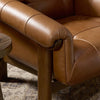 Arnold Chair 251601-001 rolled leather arm view