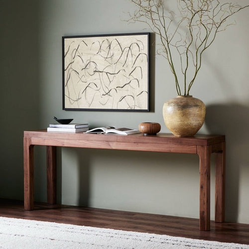 Arturo Console Table - Natural Walnut Veneer