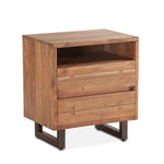 Aspen Live Edge Nightstand Angled View Home Trends & Design