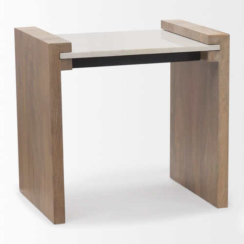 Athens End Table 69910 angled view 