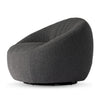 Audie Swivel Chair Knoll Charcoal Side Angled View Four Hands 